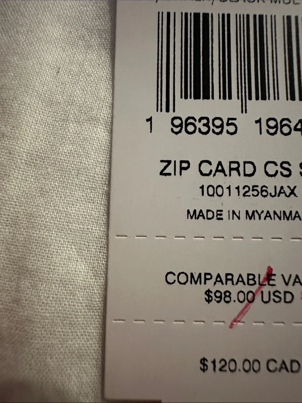 Coach White Signature Canvas Card & Key Holder